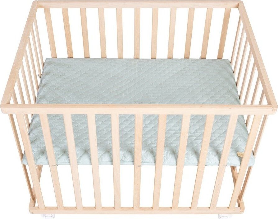 Dětská ohrádka s nastavitelnou výškou/na kolečkách 75x100 cm v přírodní barvě Style – Roba