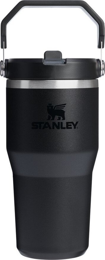 Černá termoska 600 ml IceFlow Flip Straw 2.0 – Stanley