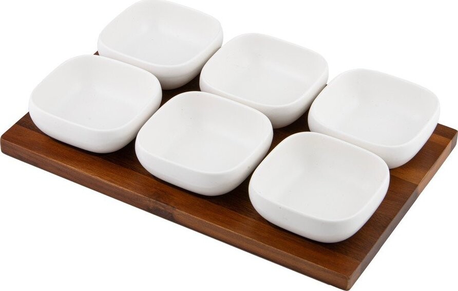 Bílá porcelánová servírovací sada 6 ks Essentials – Ladelle