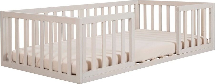 Světle šedá dětská postel s roštem 70x140 cm – Roba