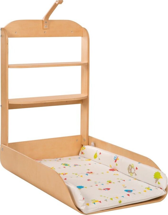 Závěsný přebalovací pult v dekoru buku v přírodní barvě Waldhochzeit – Roba