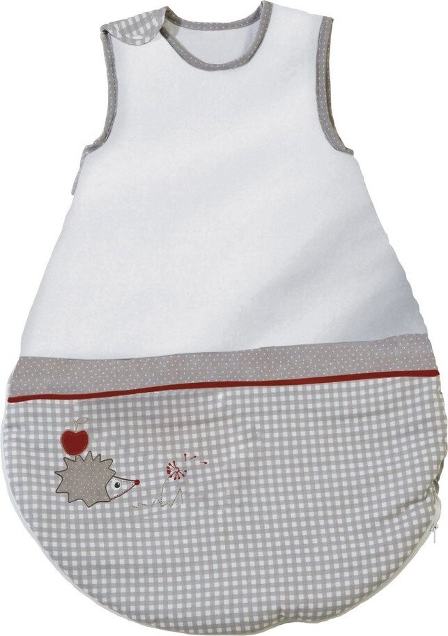 Bílý/šedý bavlněný dětský spací pytel 54x90 cm Adam & Eule – Roba