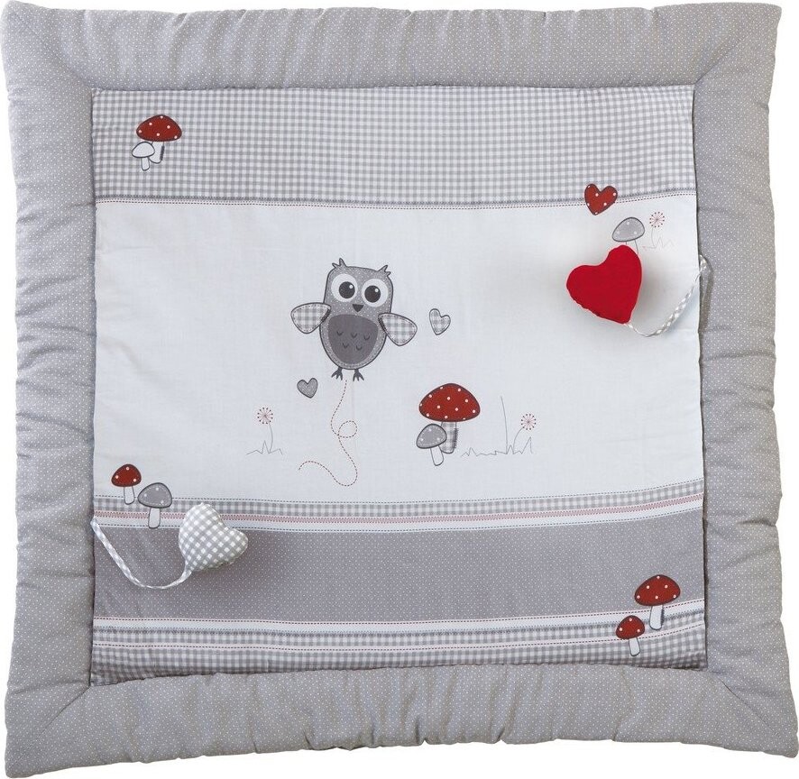 Bílá/šedá dětská hrací podložka 100x100 cm Adam & Eule – Roba