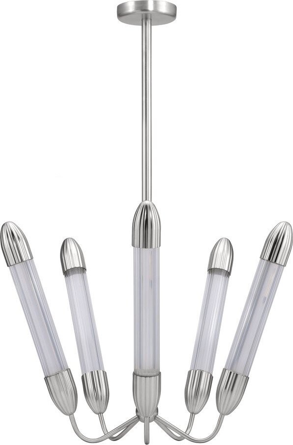 Ocelové závěsné svítidlo ve stříbrné barvě se skleněným stínidlem ø 69 cm Lemon Squeeze – UMAGE