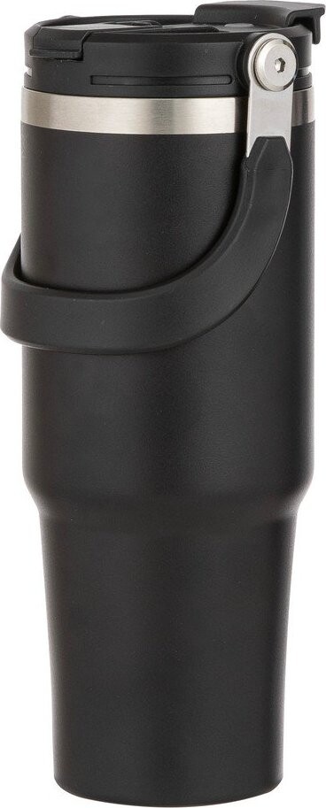 Černá cestovní nerezová lahev 1 l Eco – Ladelle