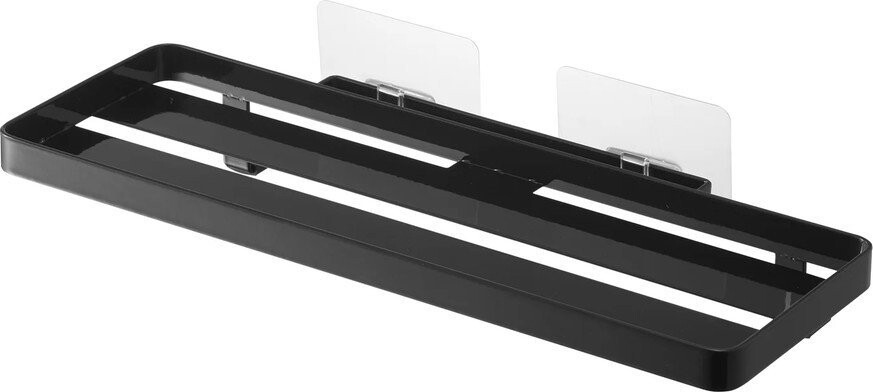 Matně černá ocelová koupelnová polička bez vrtání Film Hook – YAMAZAKI