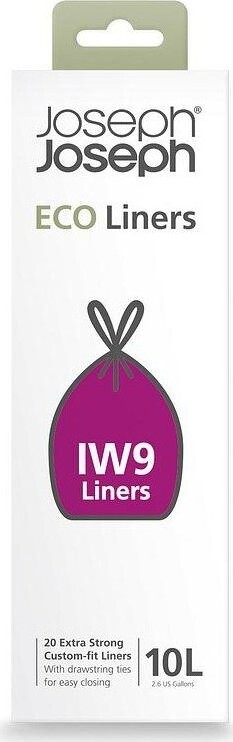 Stahovací pytle na odpadky v sadě 20 ks 10 l Eco Grey – Joseph Joseph