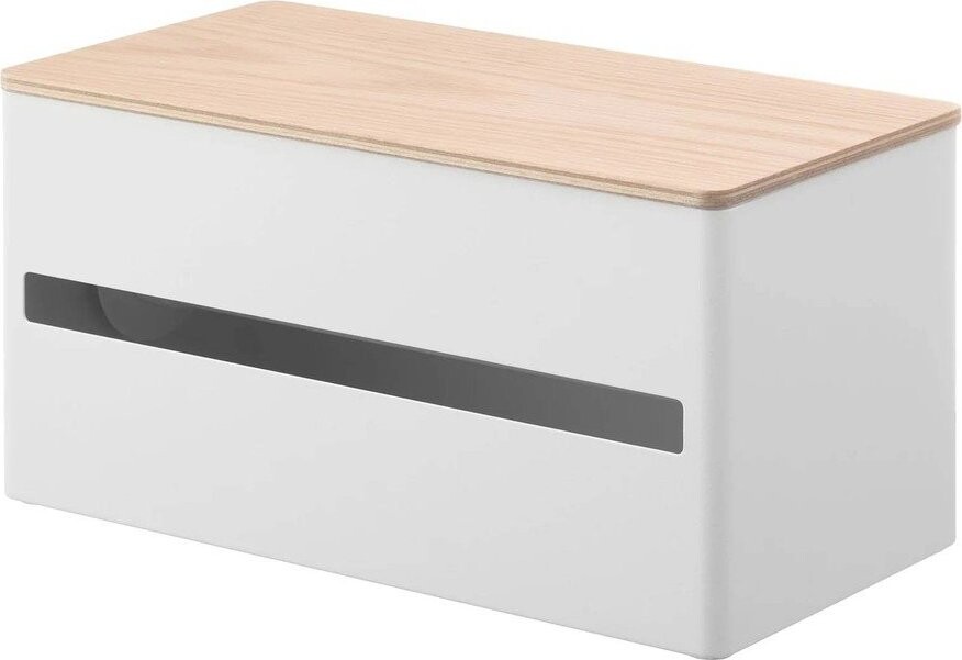 Bílý kovový stojan na papírové utěrky Rin – YAMAZAKI