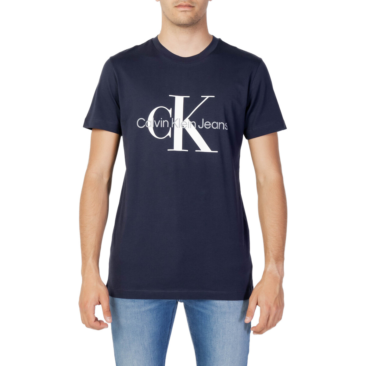 Calvin Klein Jeans  CORE MONOGRAM SLIM TEE J30J320935  Modrá