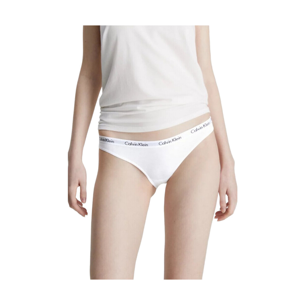 Calvin Klein Jeans  3PACK BIKINI 000QD3588E  Bílá