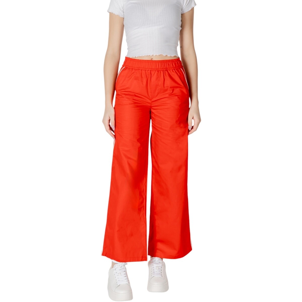 Only  Onlzora Mw Pull-Up Piping Pant Pnt 15344272  Červená