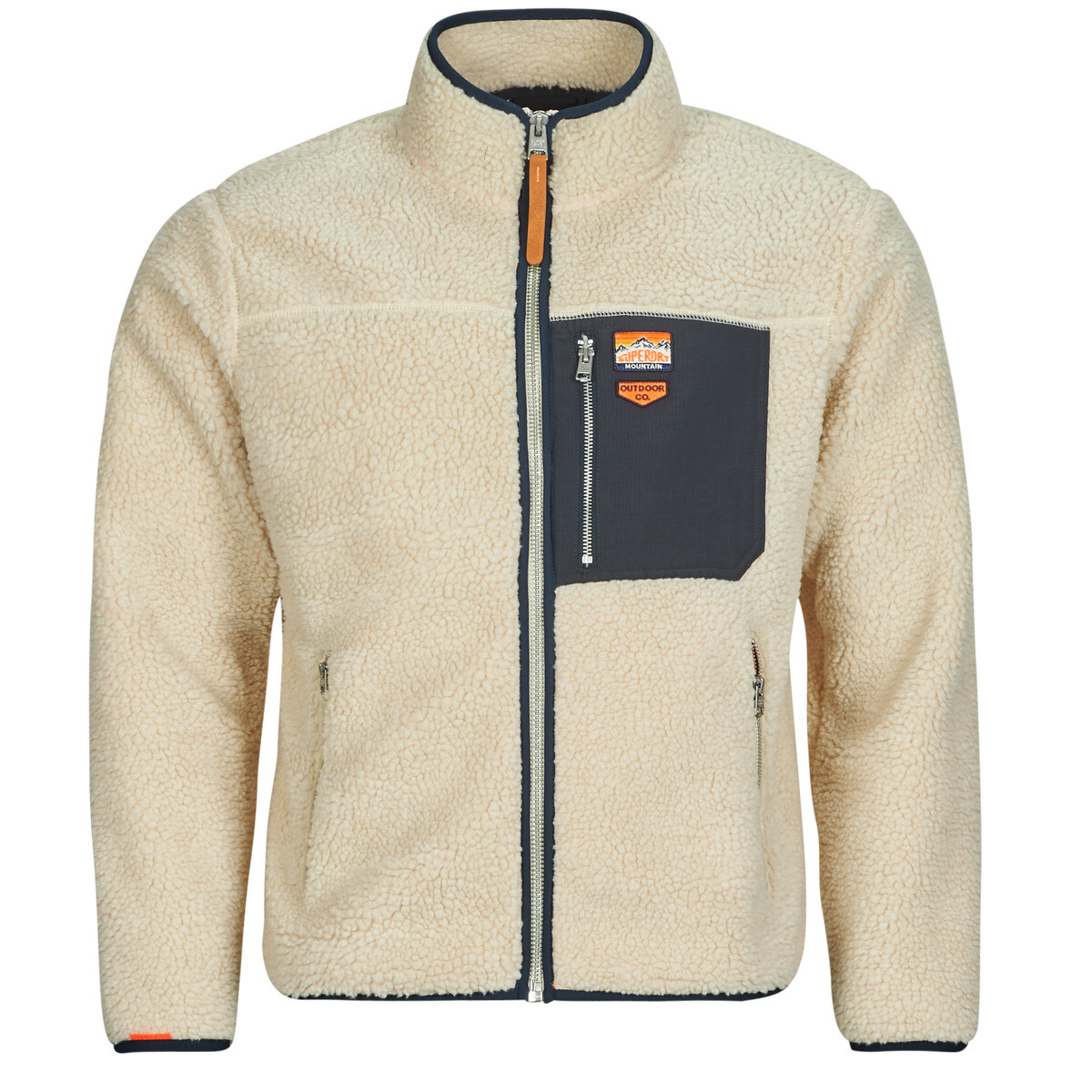 Superdry  FULL ZIP RETRO POLAR  Béžová