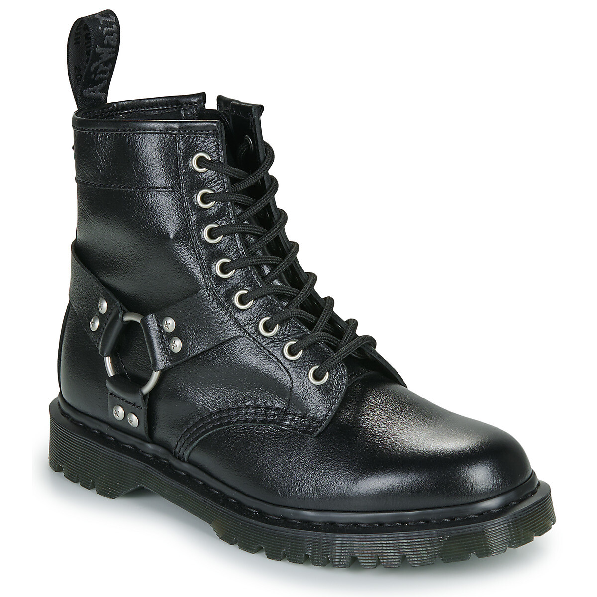 Dr. Martens  1460 Harness 8 Eye Boot Black Analine  Černá