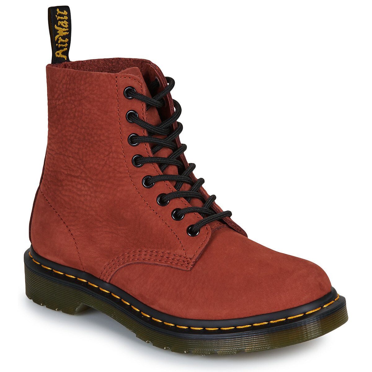 Dr. Martens  1460 Pascal 8 Eye Boot Russet Red Milled Nubuck RB  Oranžová