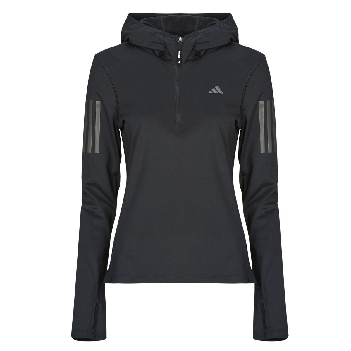 adidas  Own The Run Winterized Hooded Half-Zip  Černá