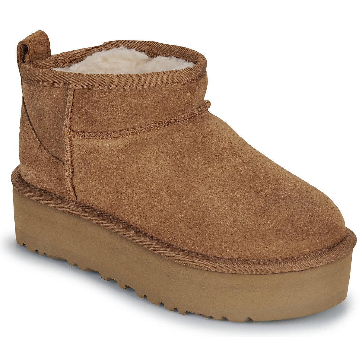 UGG  KIDS' CLASSIC ULTRA MINI PLATFORM  Hnědá