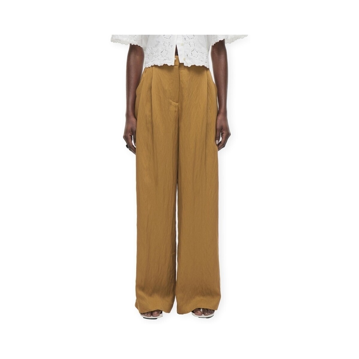 Rouge Edit  Etienne Trousers - Bone Brown  Hnědá
