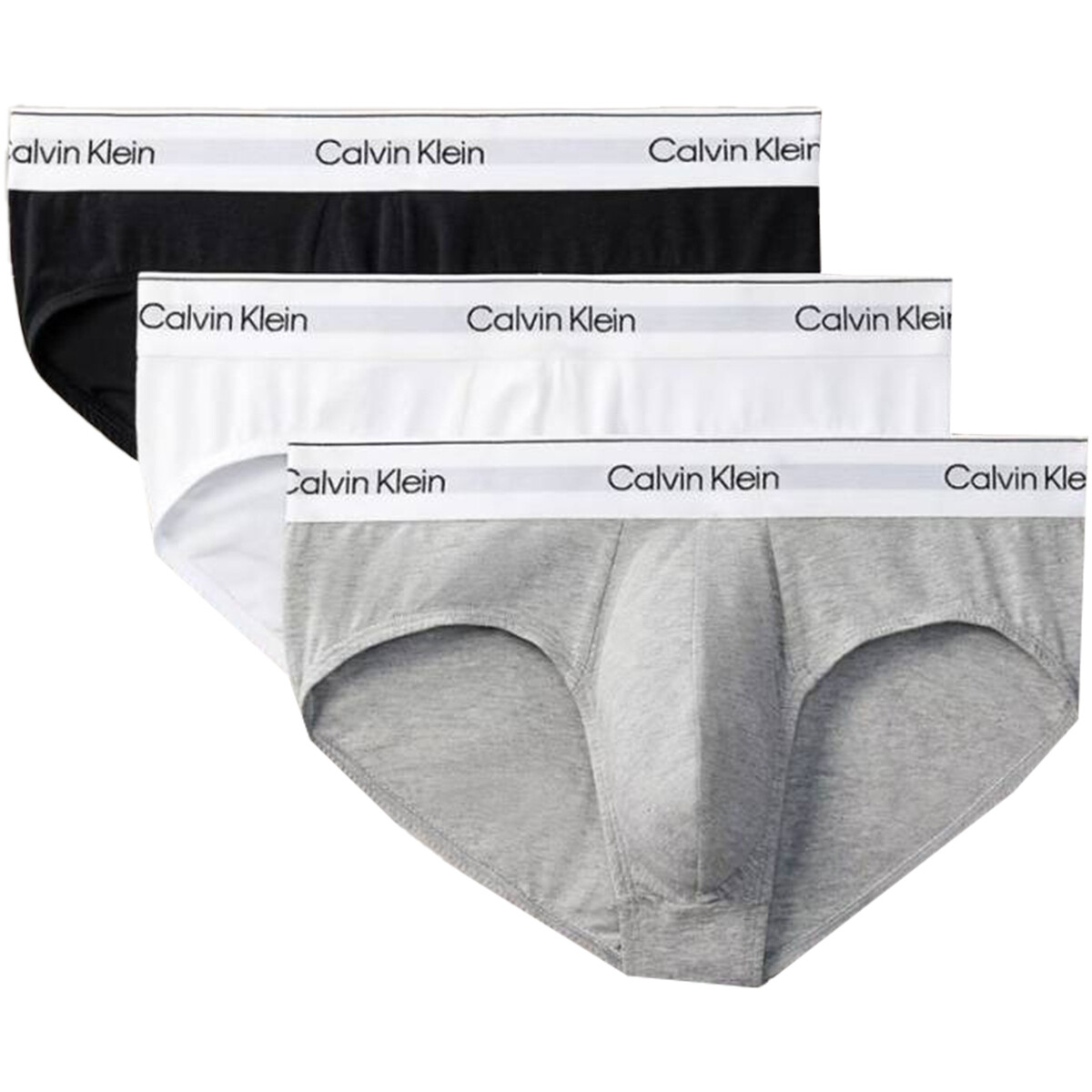 Calvin Klein Jeans  HIP BRIEF 3PK LV00NB4388  Šedá