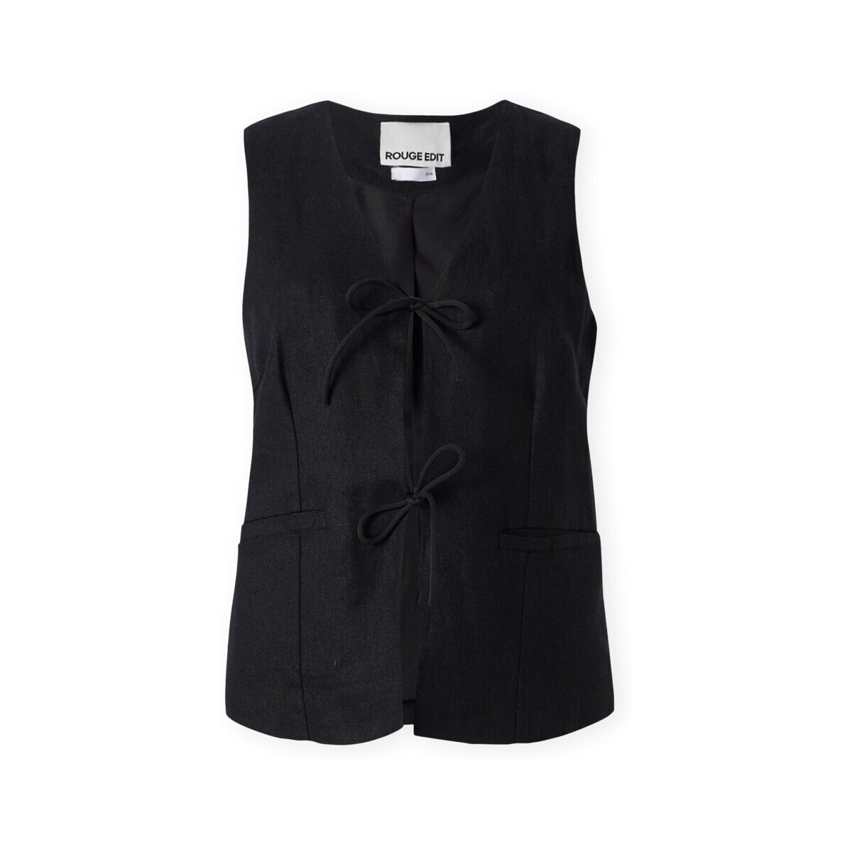 Rouge Edit  Summer Waistcoat - Meteorite  Černá