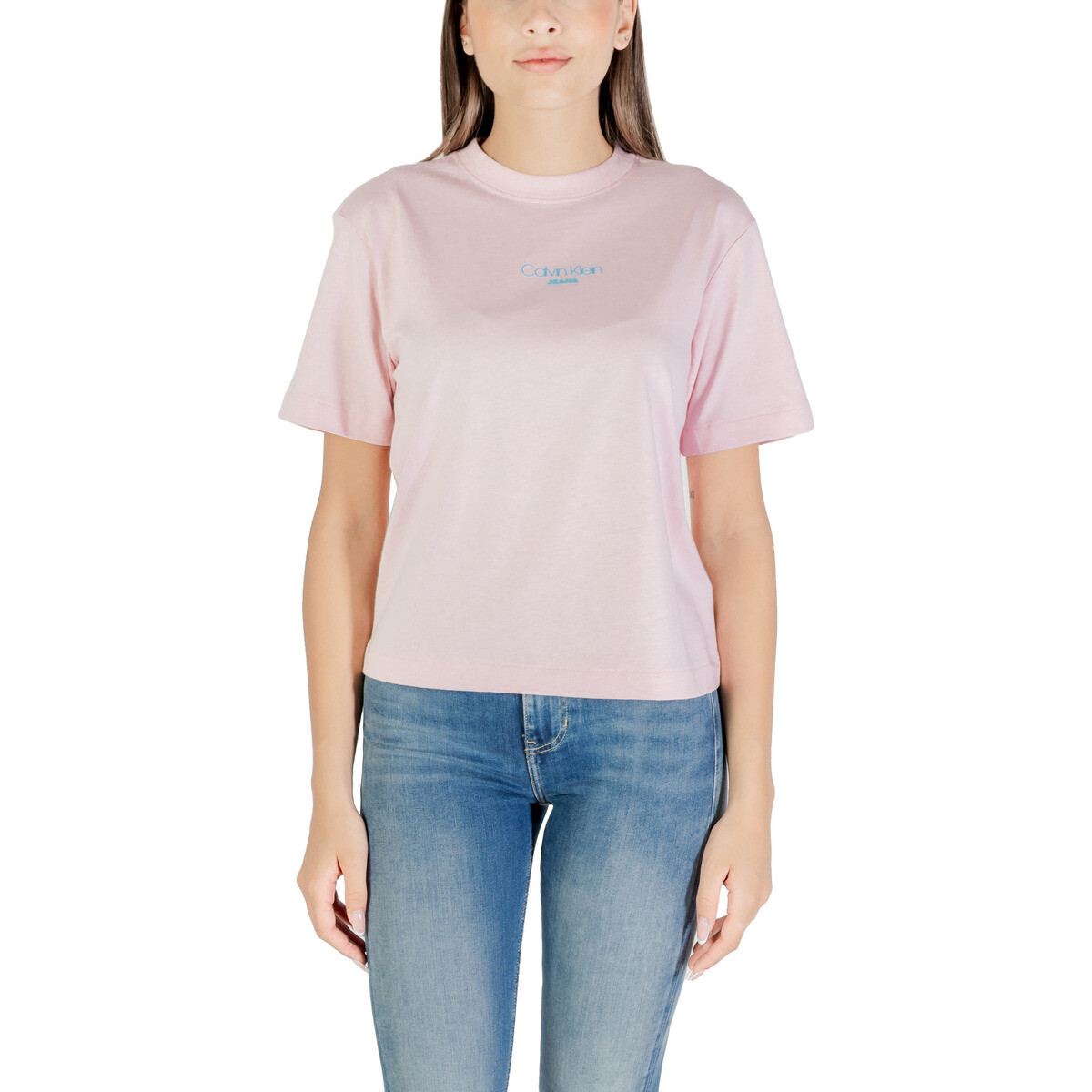 Calvin Klein Jeans  SS BOXY FIT TEE LV047C858G  Růžová