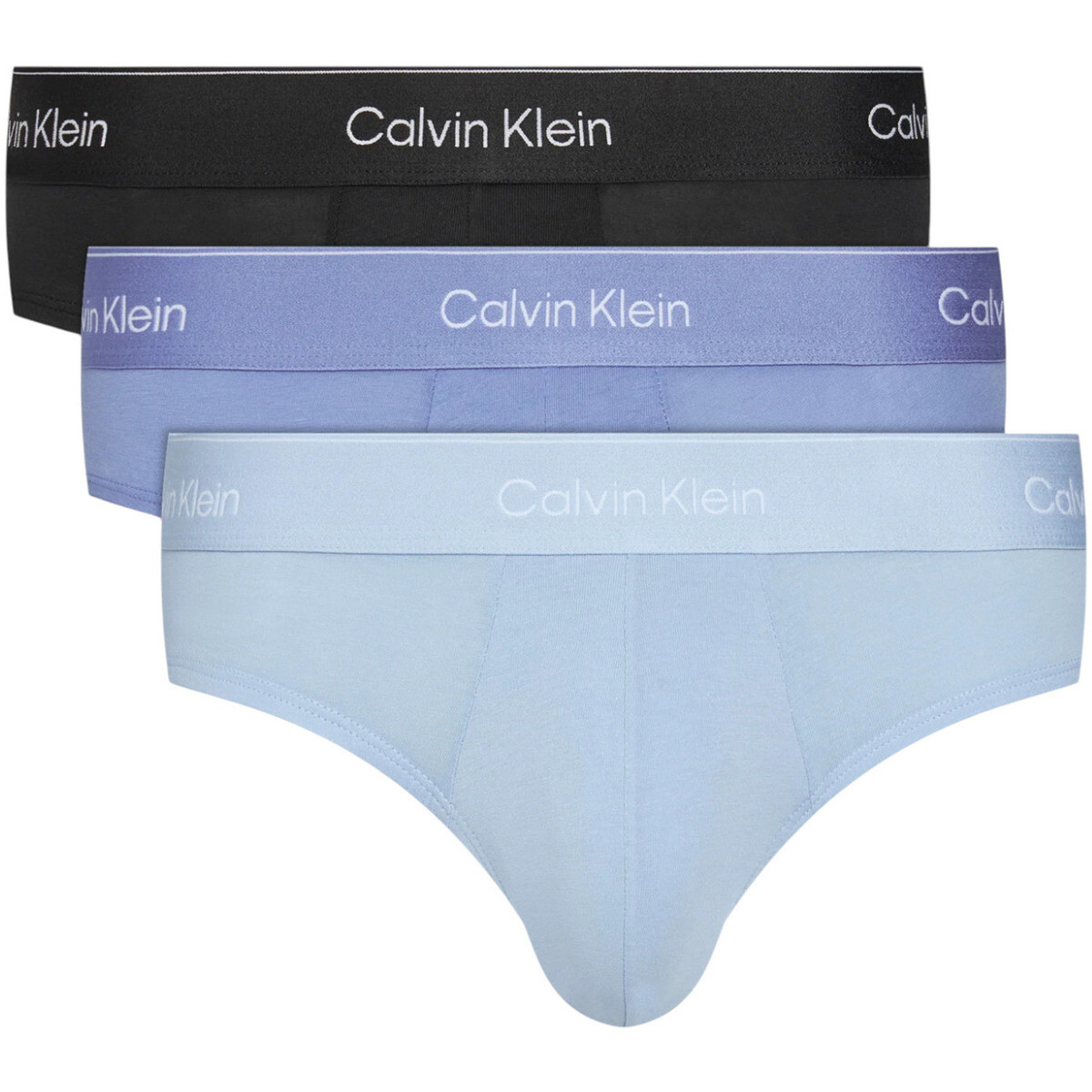 Calvin Klein Jeans  HIP BRIEF 3PK LV00NB4388  Modrá