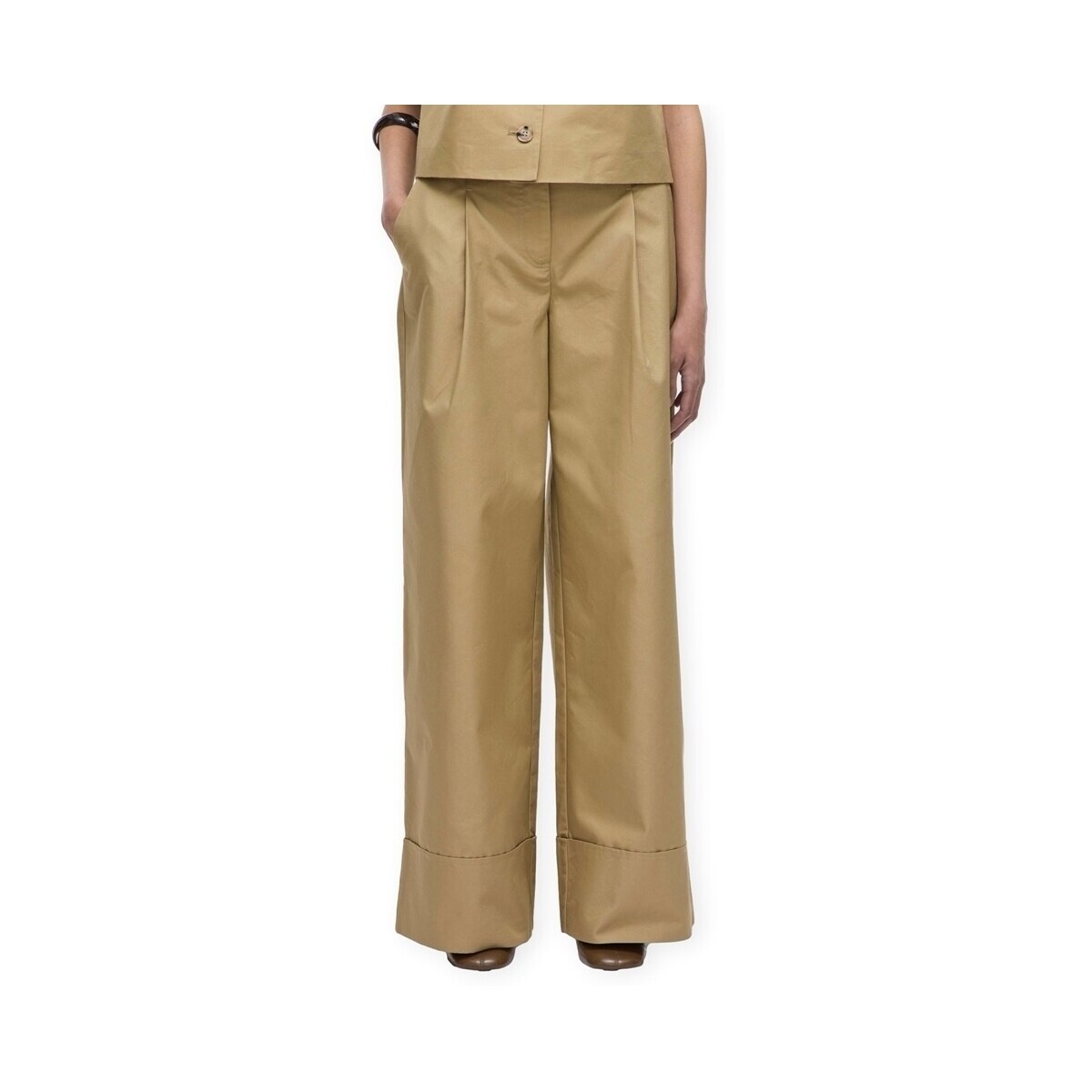 Rouge Edit  France Trousers - Cocoon  Béžová