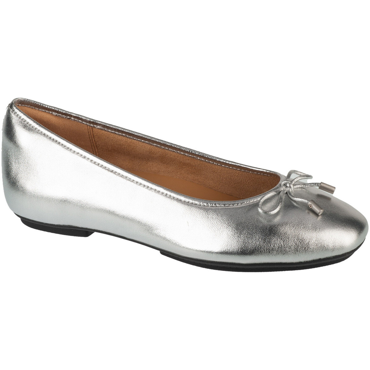 FitFlop  Delicato Bow Soft Ballerina  Stříbrná