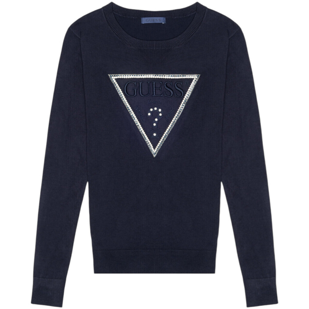 Guess  LS CN KIARA TRIANGLE LOGO SWTR W5YR23 Z2NQ2  Modrá
