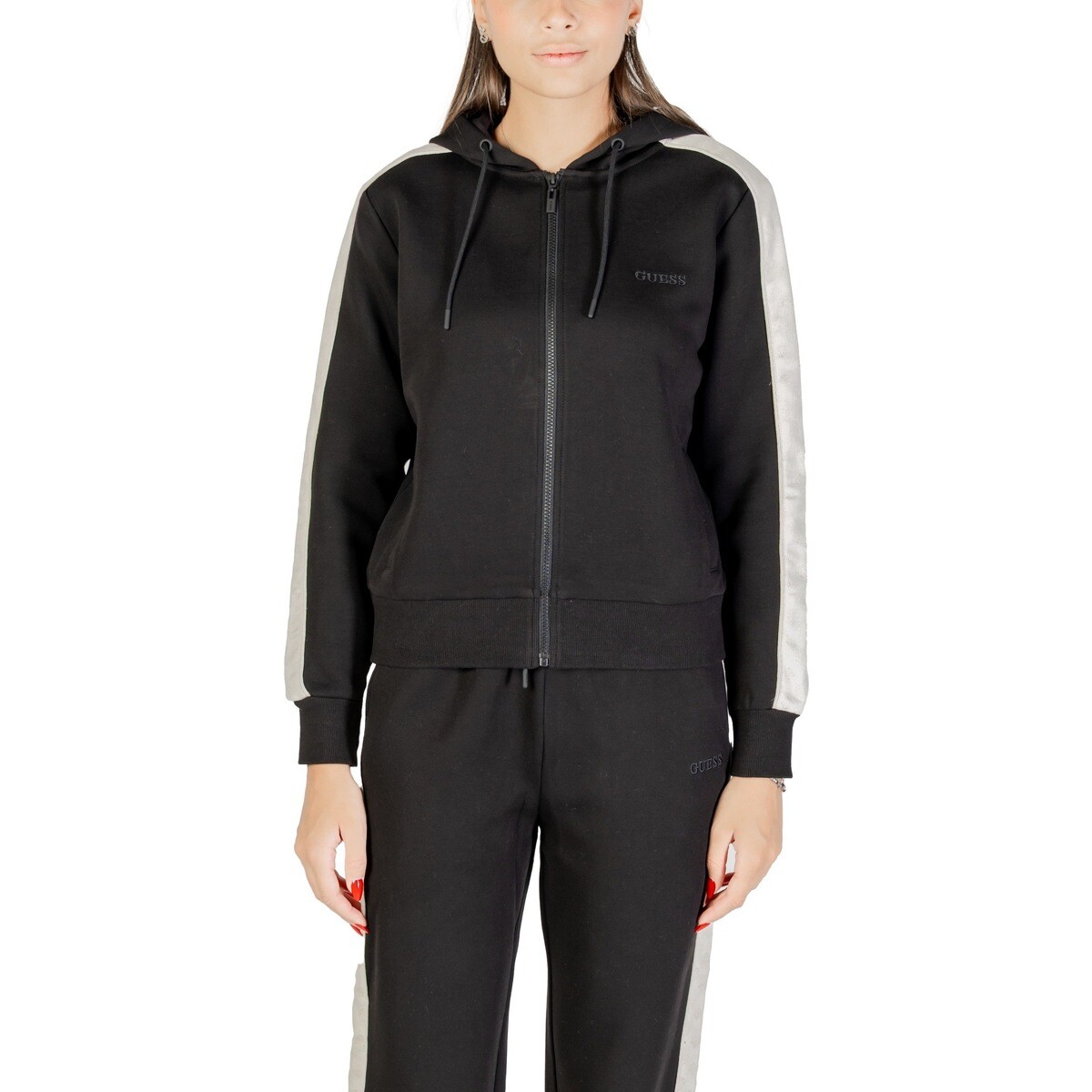 Guess  MARYELLA FULL ZIP SWEATSHIRT V5YQ00 KB3P2  Černá