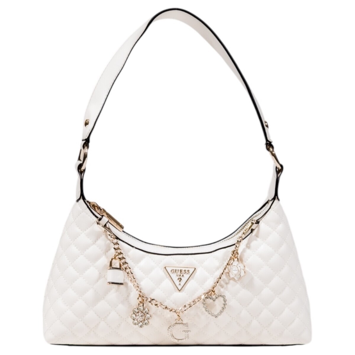 Guess  EVERLEE TOP ZIP SHOULDER BAG HWEG86 79180  Bílá