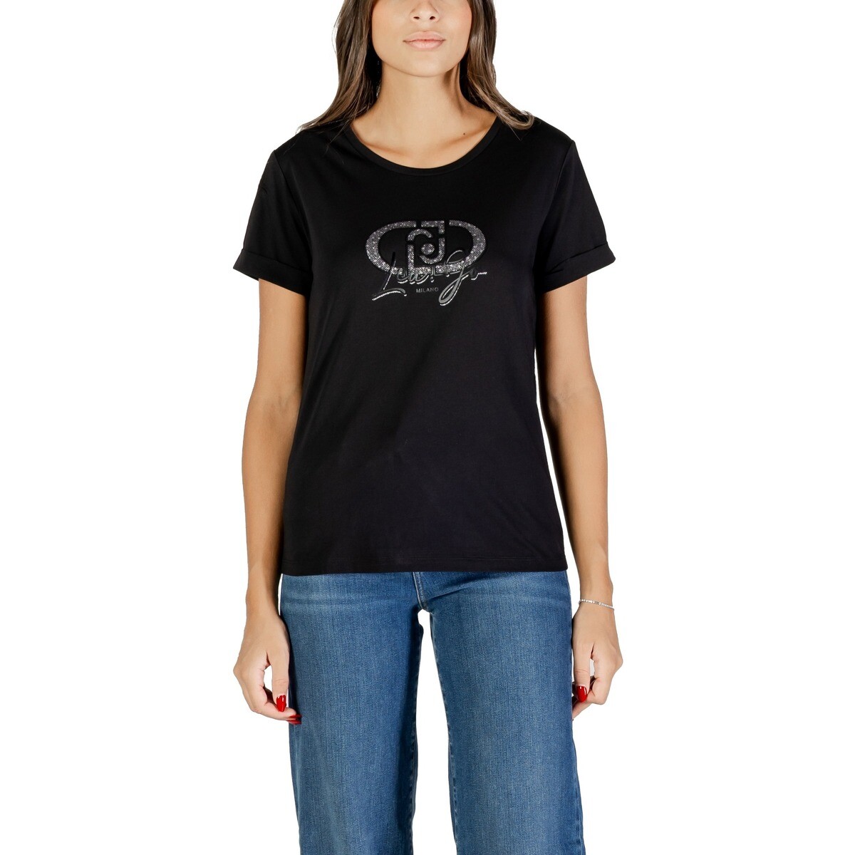 Liu Jo  ECS T-SHIRT M/C TF5163 JS923  Černá