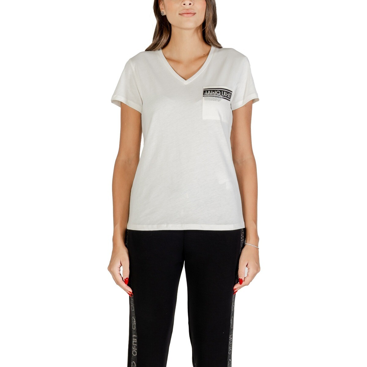 Liu Jo  ECS T-SHIRT M/C TF5167 JS923  Bílá