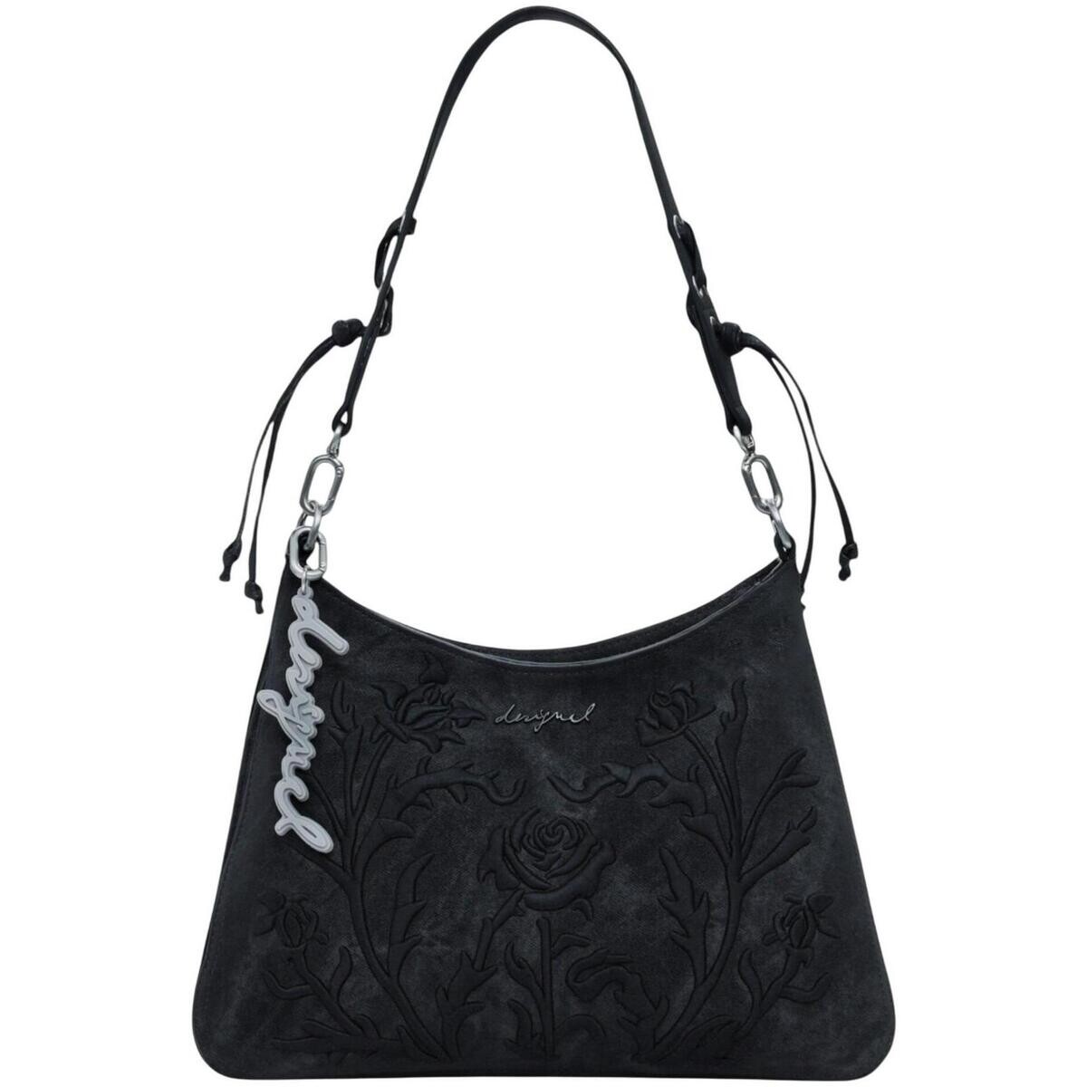Desigual  BAG_ROMEO_FLORAL TOTAL BL 25WAXP40  Černá