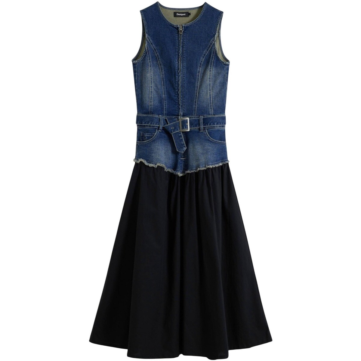 Desigual  VEST_POPLIN 25WWVD03  Modrá