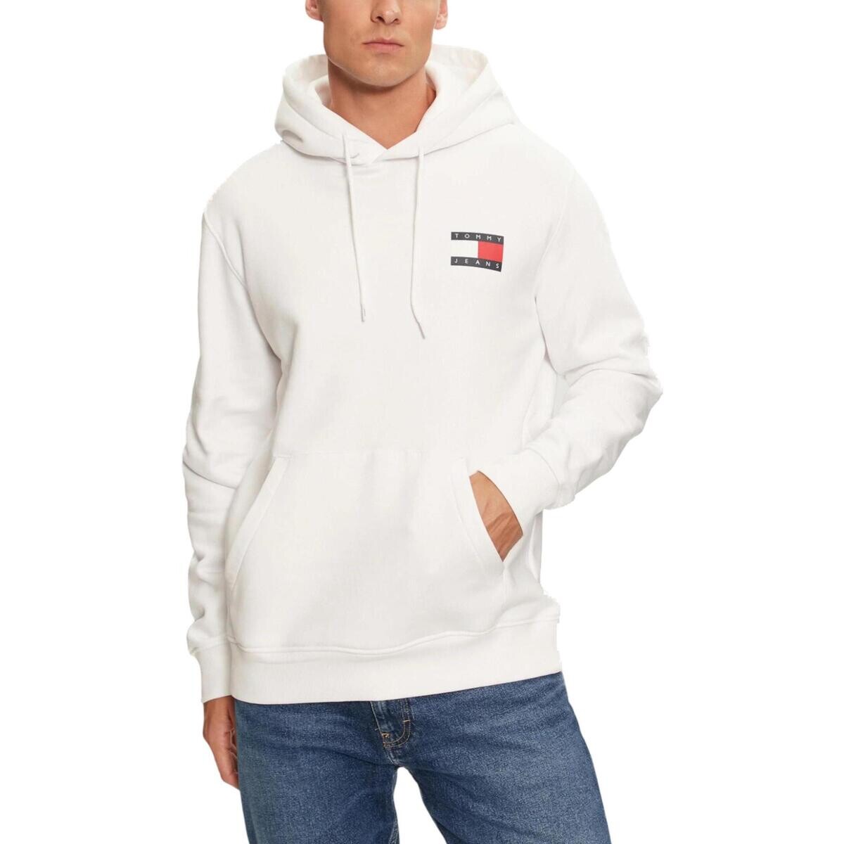 Tommy Hilfiger  TJM REG ESSENTIAL FLAG HOOD EXT DM0DM20738  Bílá