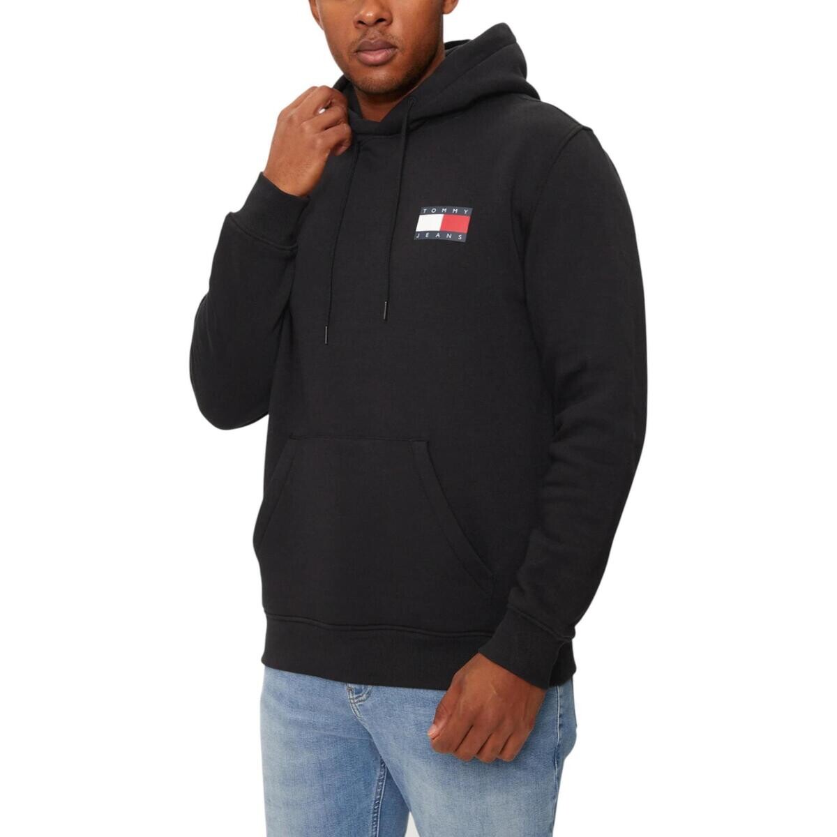 Tommy Hilfiger  TJM REG ESSENTIAL FLAG HOOD EXT DM0DM20738  Černá