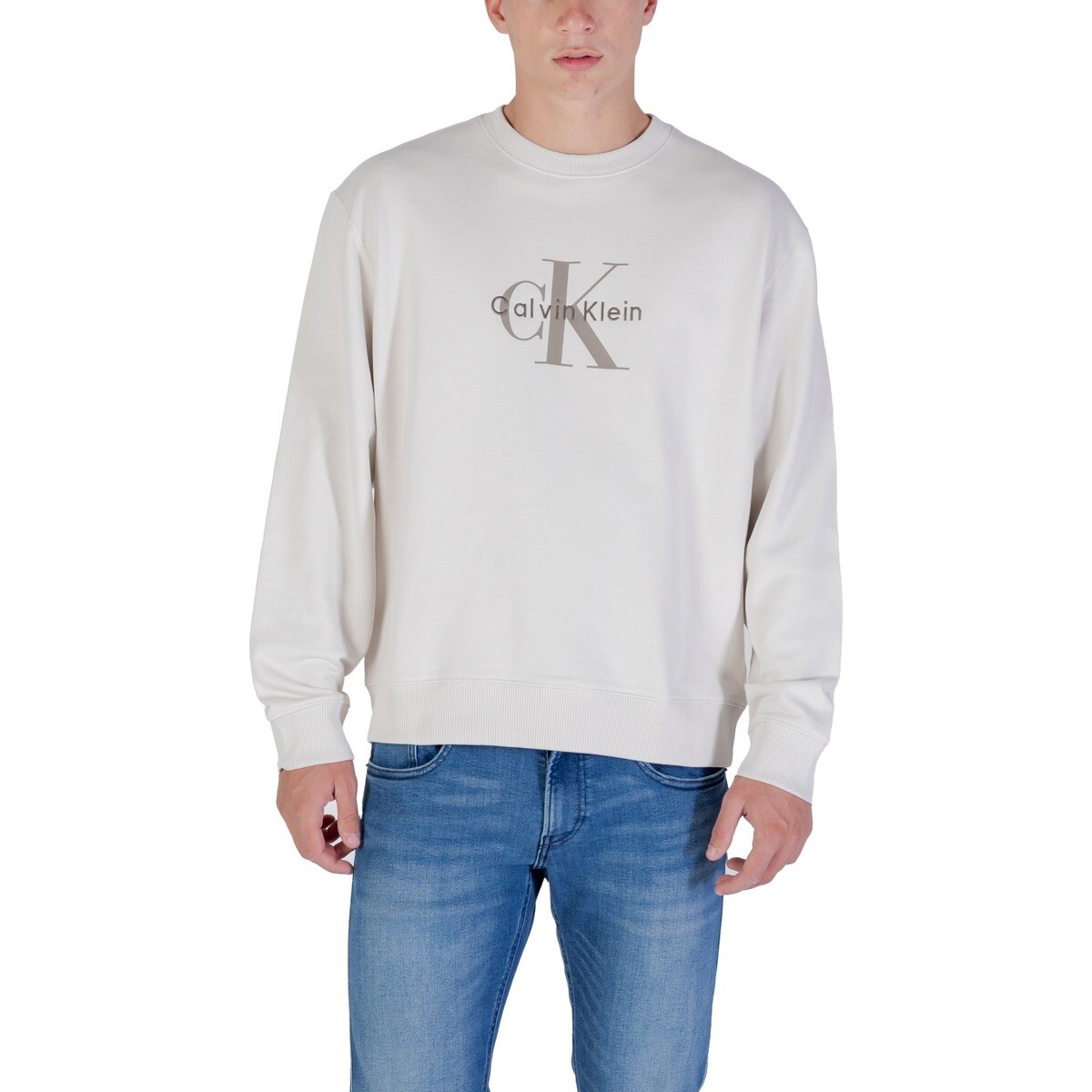 Calvin Klein Jeans  LS EU 350TERRY MONOL LV04RD242G  Béžová