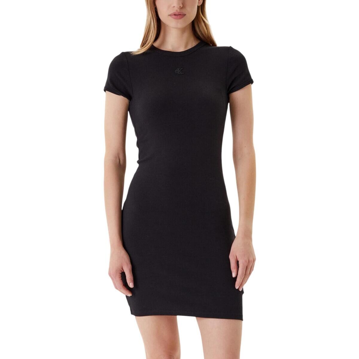 Calvin Klein Jeans  SS CTN CONTOUR 1X1 RIB SS MINI D LV047B266G  Černá