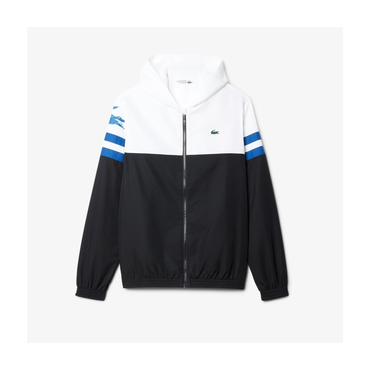 Lacoste  TENNIS WATER-REPELLENT HOODED JACKET  Černá