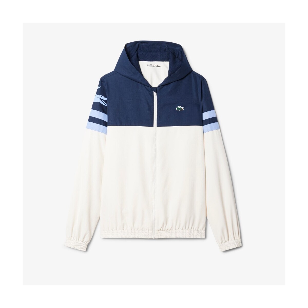 Lacoste  TENNIS WATER-REPELLENT HOODED JACKET  Modrá