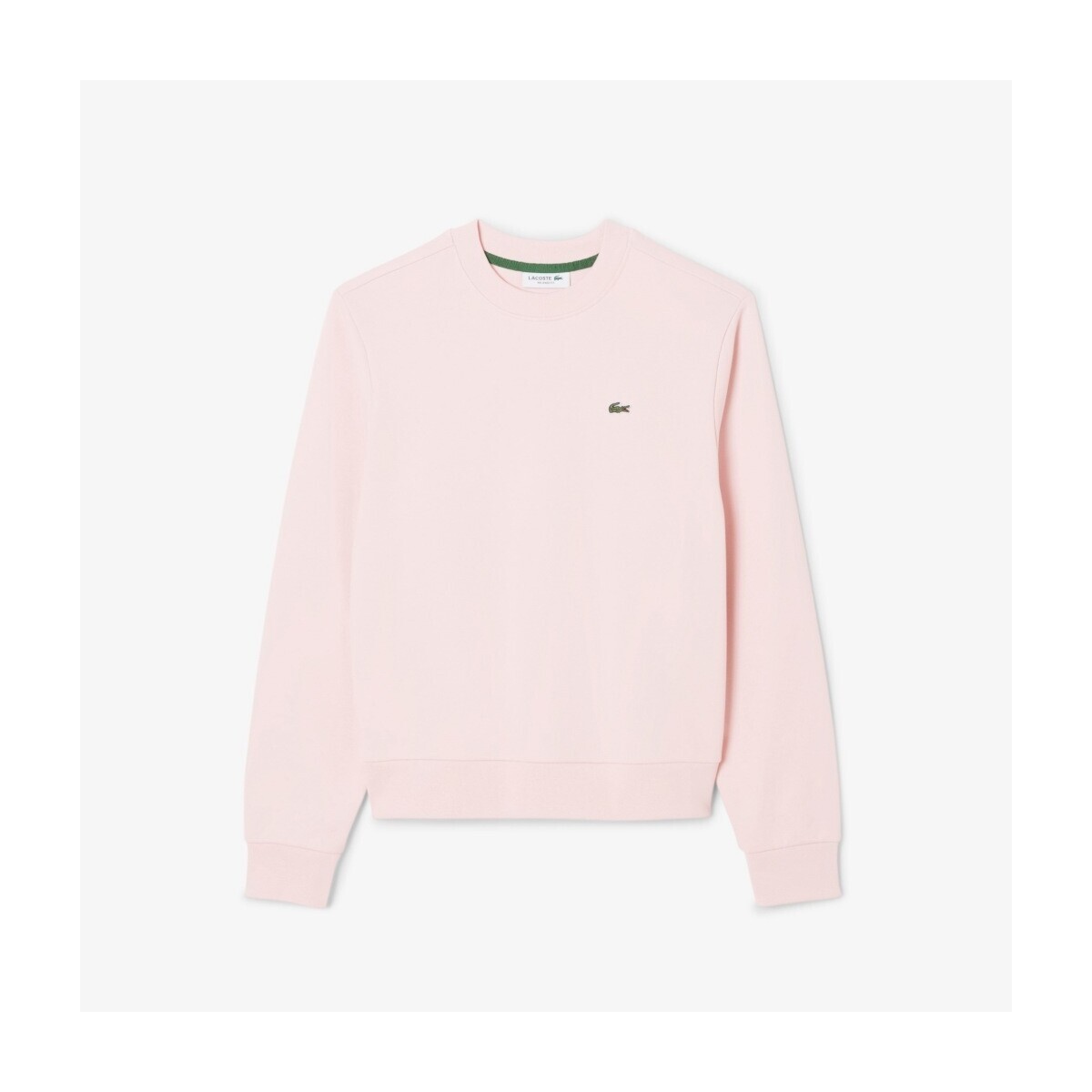 Lacoste  RELAXED FIT FLEECE CREW NECK  Růžová