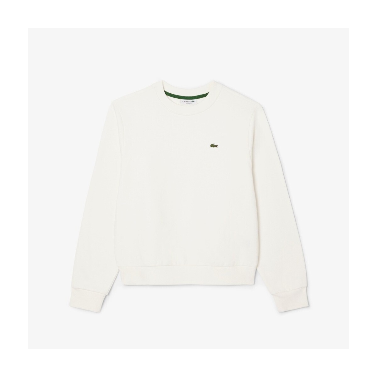Lacoste  RELAXED FIT FLEECE CREW NECK  Bílá