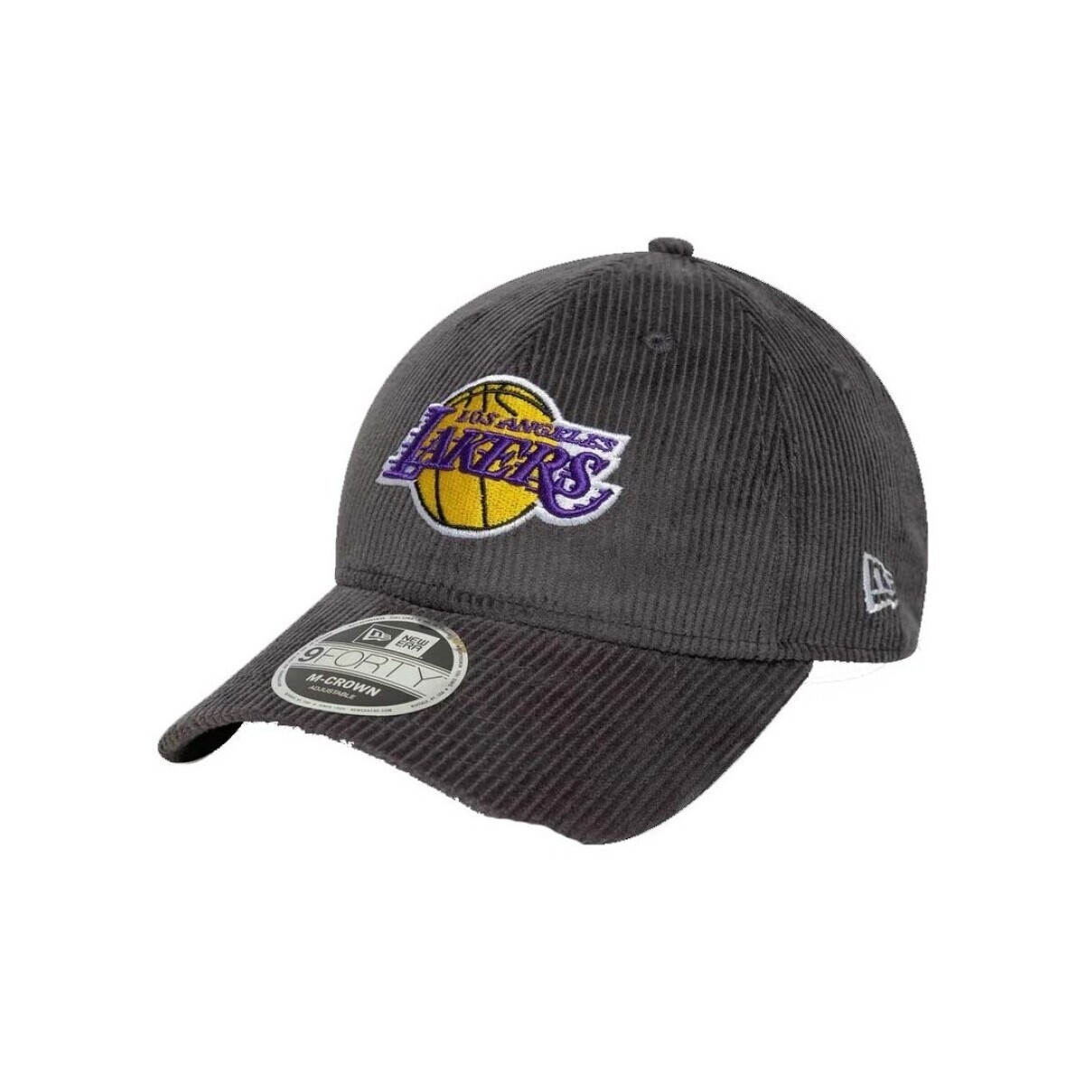 New-Era  LA LAKERS MLB CORD DARK GREY 9FORTY M-CROWN  Šedá