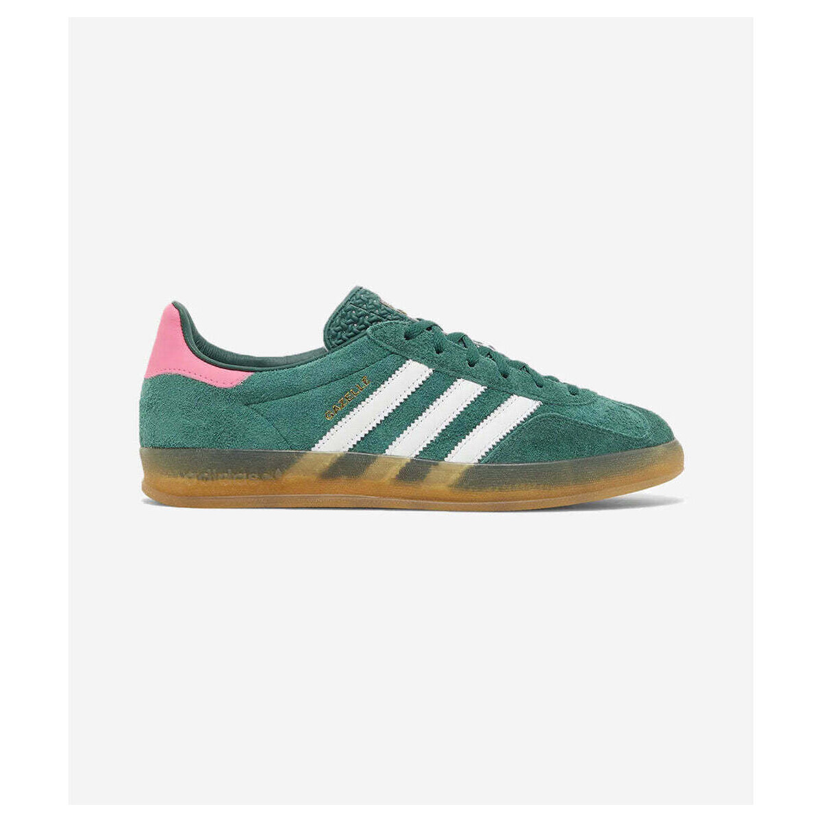 adidas  Gazelle Indoor Collegiate Green Lucid Pink (Women's)  Růžová