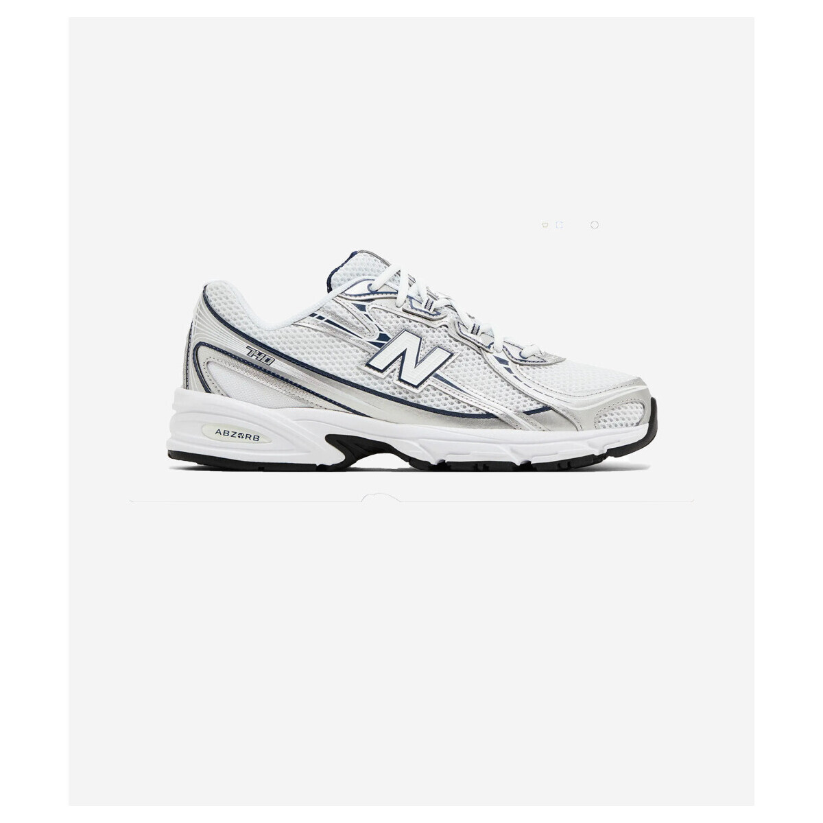 New Balance  740v2 White Shadow Grey Navy  Bílá