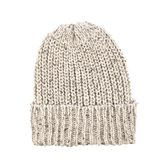 Čepice žebro světle béžová