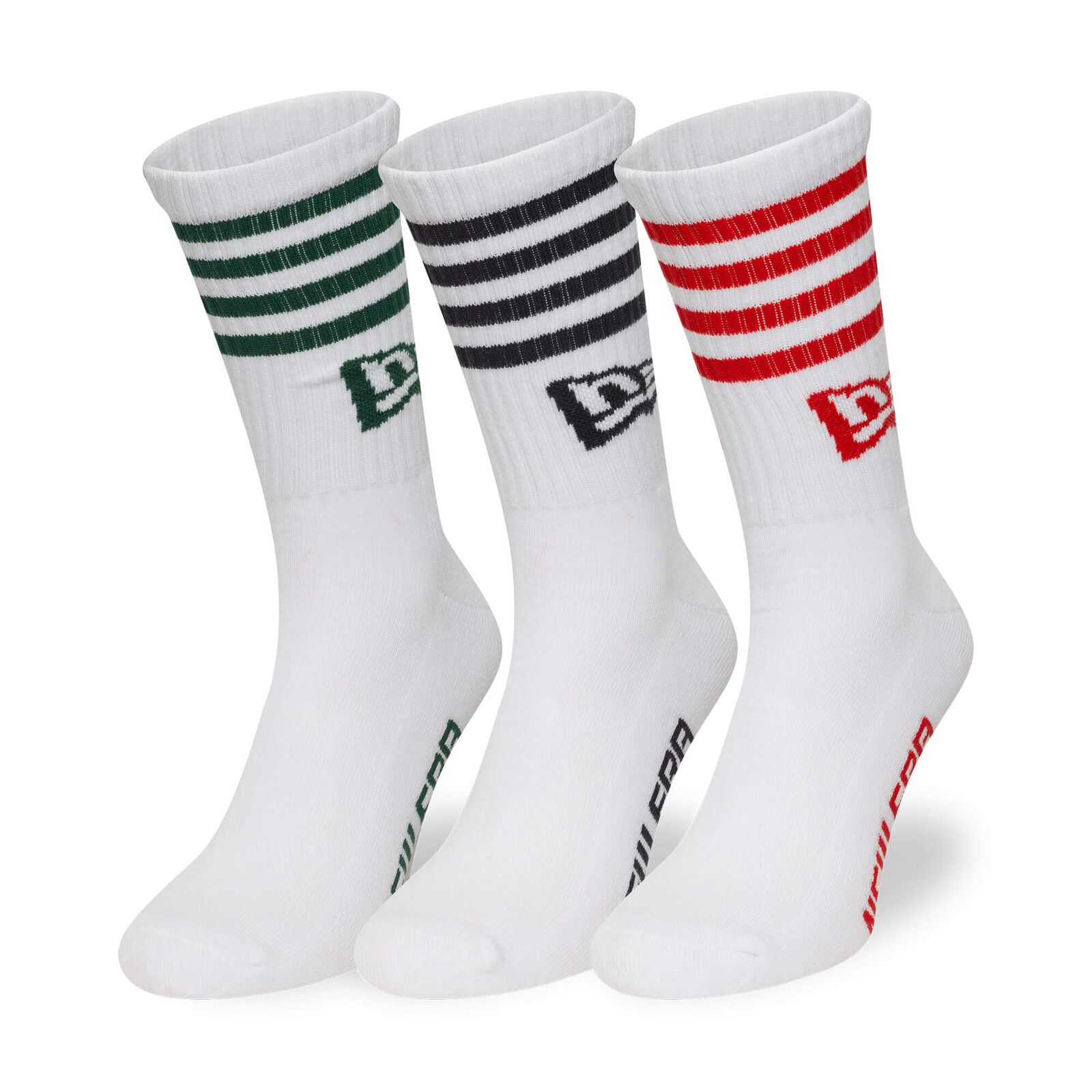 NEW ERA Ponožky NEW ERA Stripe crew socks 3pk 35/38 EU 60684241
