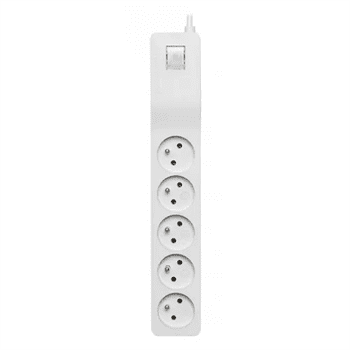 LESTAR Přepěťová ochrana ZX 510 s vypínačem 5x zásuvka, 1,5m, sv. šedá