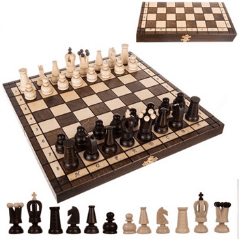Kruzzel 26038 Královské šachy dřevěné 31 x 31 cm