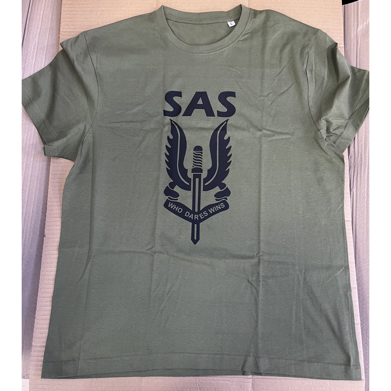 Triko Striker SAS Who Dares Wins - olivové, L